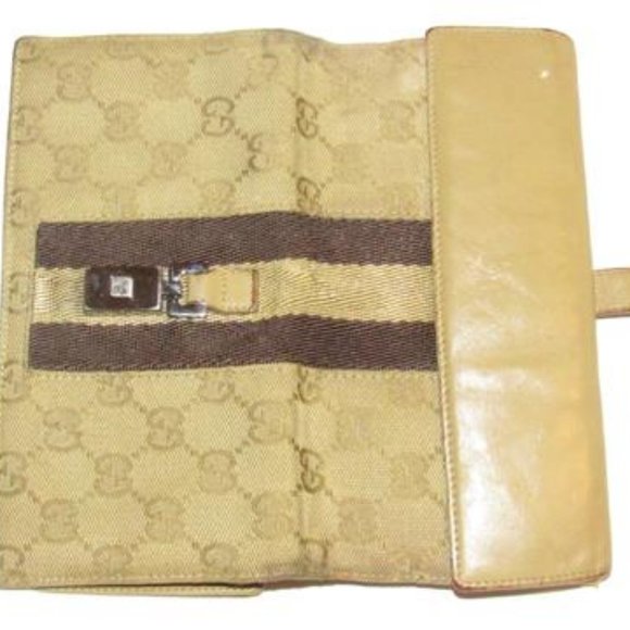 Gucci Camel G Print Canvas Stripe Chrome - Picture 5 of 12